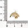 Brass Micro Pave Cubic Zirconia Pendants KK-Q035-06G-3