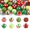 29Pcs 8 Styles Opaque Acrylic Beads MACR-YW0004-80-1