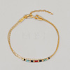 Handmade Glass Seed Bead Multi-layer Bracelets UW5100-1-1