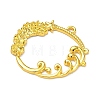 Ocean Theme Alloy Open Back Bezel Pendants PALLOY-F321-03A-G-2
