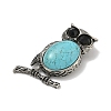 Dyed Synthetic Turquoise Big Pendants G-XCP0001-49-2