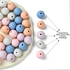 35Pcs Food Grade Eco-Friendly Silicone Focal Beads SIL-FS0001-22C-4