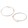 Adjustable Iron Expandable Bangle Making LS-BJEW-R038-RG-1
