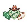 Saint Patrick's Day Opaque Printed Acrylic Pendants OACR-A045-05C-1