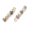 Natural Plum Blossom Tourmaline Pendants PALLOY-JF05829-2