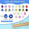 138g 23Colors Transparent Acrylic Beads TACR-FS0001-69-3
