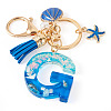 Star Resin & Shell Keychains KEYC-TAC00087-01G-2