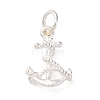 925 Sterling Silver Anchor Charms STER-G045-02S-1