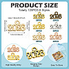 120Pcs 6 Colors Alloy Pendants FIND-TA0006-34-4