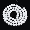 Opaque Solid Color Glass Bead Strands GLAA-R095-P10mm-01-2