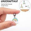 Unicraftale 4Pcs 2 Colors 304 Stainless Steel European Dangle Charms STAS-UN0034-28-2