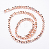 Electroplate Non-magnetic Synthetic Hematite Bead Strands G-Q465-24RG-2