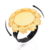 Adjustable Alloy & Iron Bezel Cup Ring Base with Rotatable Tray MAK-T012-01G-4