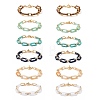 Acrylic & Aluminum Paperclip Chain Bracelets BJEW-SZ0001-002-1