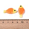 Hand Painted Fish Shaped Porcelain Beads PORC-N013-06D-3