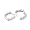 Brass Micro Pave Cubic Zirconia Hoop Earrings EJEW-P259-07P-2