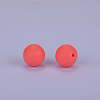 Round Silicone Focal Beads SI-JX0046A-107-2
