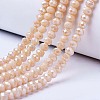 Electroplate Glass Beads Strands LS-EGLA-A034-P8mm-B02-1