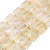 Heated Natural Lemon Quartz Beads Strands G-F839-A13-01-2