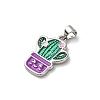 Brass Enamel Pendants FIND-I054-01A-P-2