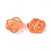 Baking Paint Transparent Glass Beads DGLA-N018-01H-2