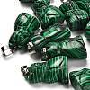 Synthetic Malachite Pendants G-B127-08P-03-1