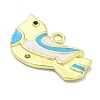 Rack Plating Brass Enamel Pendants KK-L224-060G-3