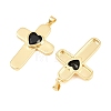 Brass Glass Pendants KK-P353-12G-02-2