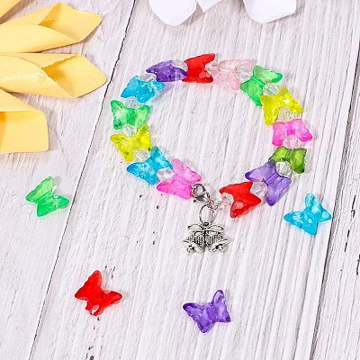 Transparent Acrylic Beads TACR-PH0001-10-1