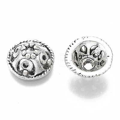 Tibetan Style Alloy Bead Caps TIBE-N006-05AS-LF-1