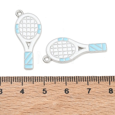 Tennis Alloy Enamel Pendants AL-CBA292F-02N-P-1