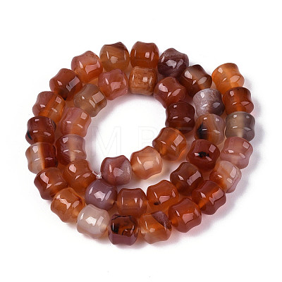 Natural Red Agate Beads Strands G-N353-06A-05-1