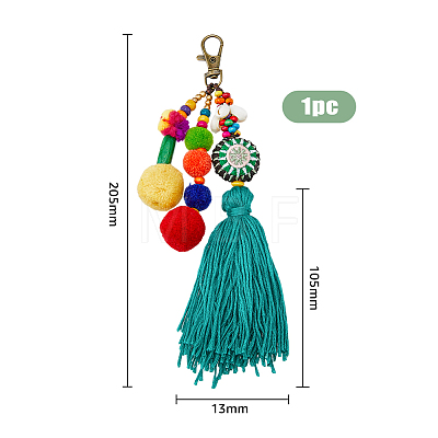 Bohemian Ethnic Style Pompom Ball Tassel Pendant Decorations FIND-FH0006-63-1