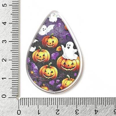 Halloween Theme Opaque Acrylic Pendants SACR-Z004-03H-1