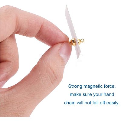 Brass Magnetic Clasps with Loops KK-PH0035-11-1