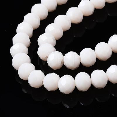 Opaque Solid Color Glass Beads Strands X-EGLA-A034-P6mm-D17-1