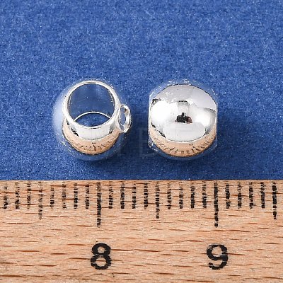 Brass European Beads KK-C157-51S-1