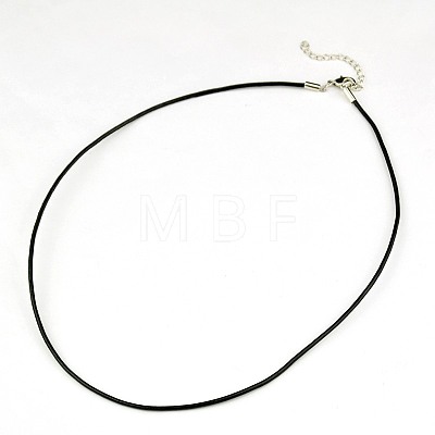 Leather Cord Necklace Making NJEW-A280-2.0mm-01-1