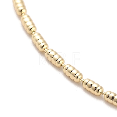 Brass Column Link Chain Necklaces NJEW-Q344-02G-1