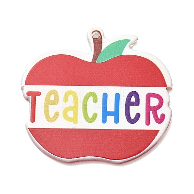 Teachers' Day Double-sided Printed Acrylic Pendants OACR-R265-04C-1