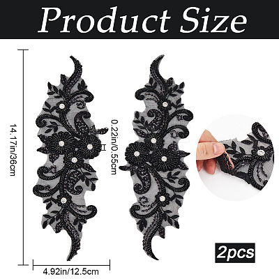Sew on Flower Appliques PATC-WH0005-42A-1