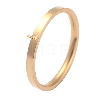 304 Stainless Steel Finger Ring Settings RJEW-O045-09-G-1