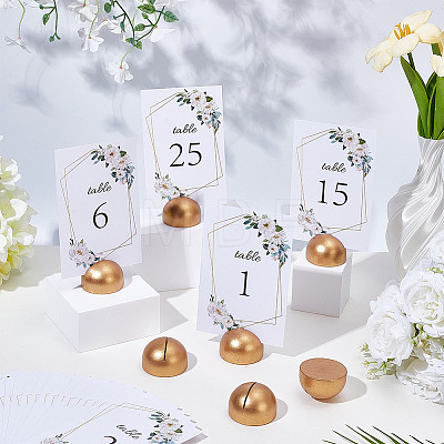 25Pcs Wood Name Card Clip AJEW-GO0005-15-1