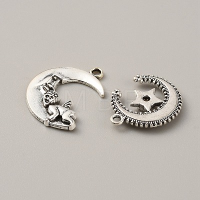 (Defective Closeout Sale: Yellowing) Tibetan Style Alloy Pendants Set FIND-XCP0002-26AS-1