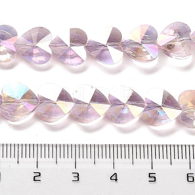 Electroplate Glass Beads Strands EGLA-B004-01A-AB09-1