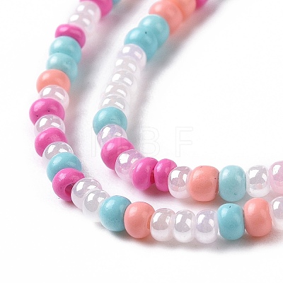 Glass Seed Bead Strands LAMP-B021-04G-1