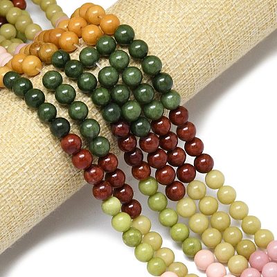 Natural Malaysia Jade Beads Strands G-B165-C07-8mm-1