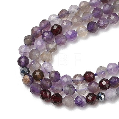 Natural Amethyst Beads Strands G-G189-D23-06-1