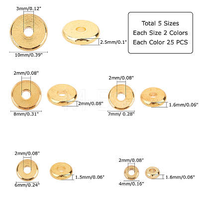 Brass Spacer Beads KK-PH0001-40-1