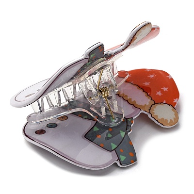 Christmas Claw Plastic Claw Hair Clips PHAR-K006-01C-1